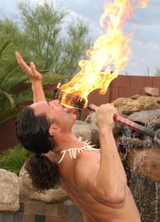 fire dancer
